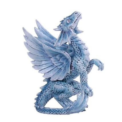Front. Pacific Trading - Anne Stokes Age of Dragons Iced Blue Wind Dragon Wyrmling Figurine - Blue.
