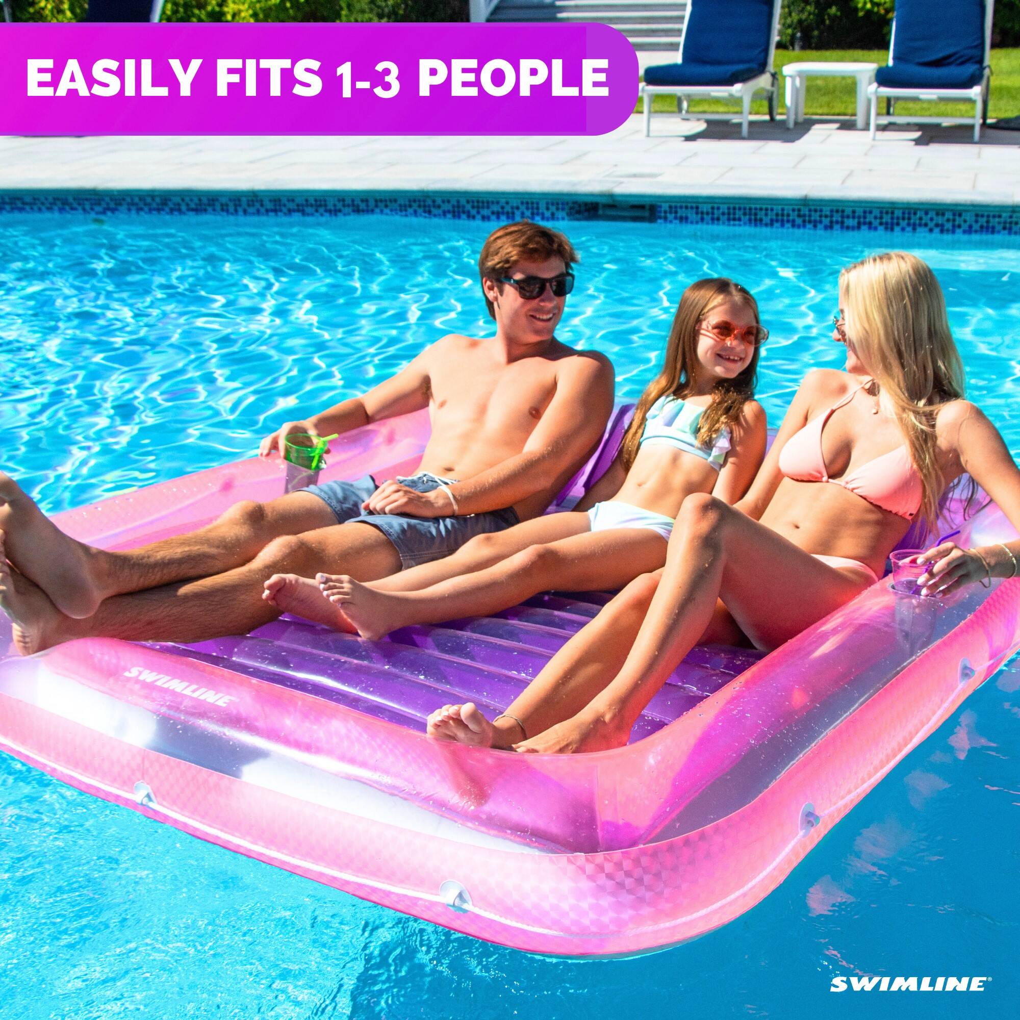 EASILY FITS 1-3 PEOPLE  
SWIMLINE