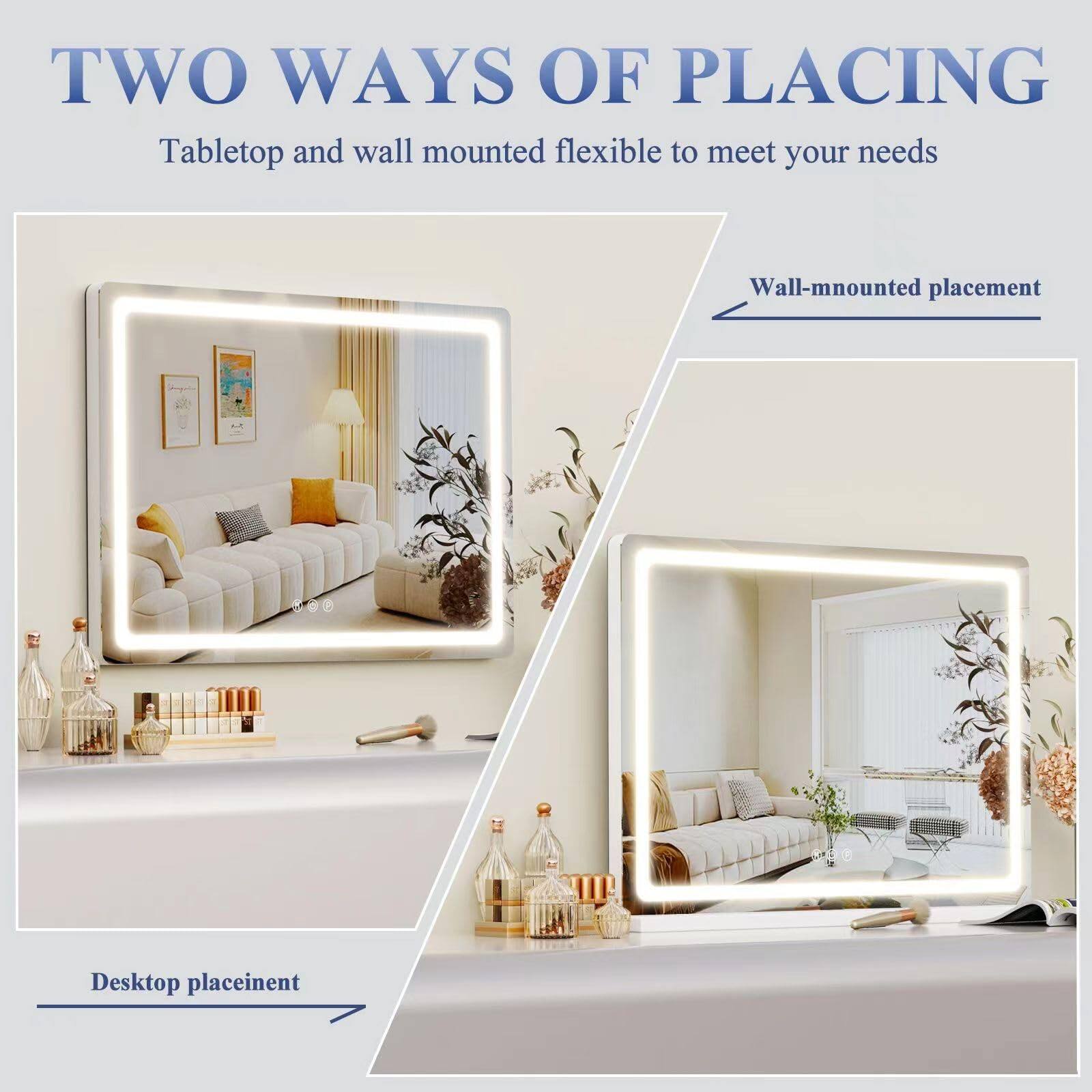 TWO WAYS OF PLACING  
Tabletop and wall mounted flexible to meet your needs  

Wall-mounted placement  

Desktop placement