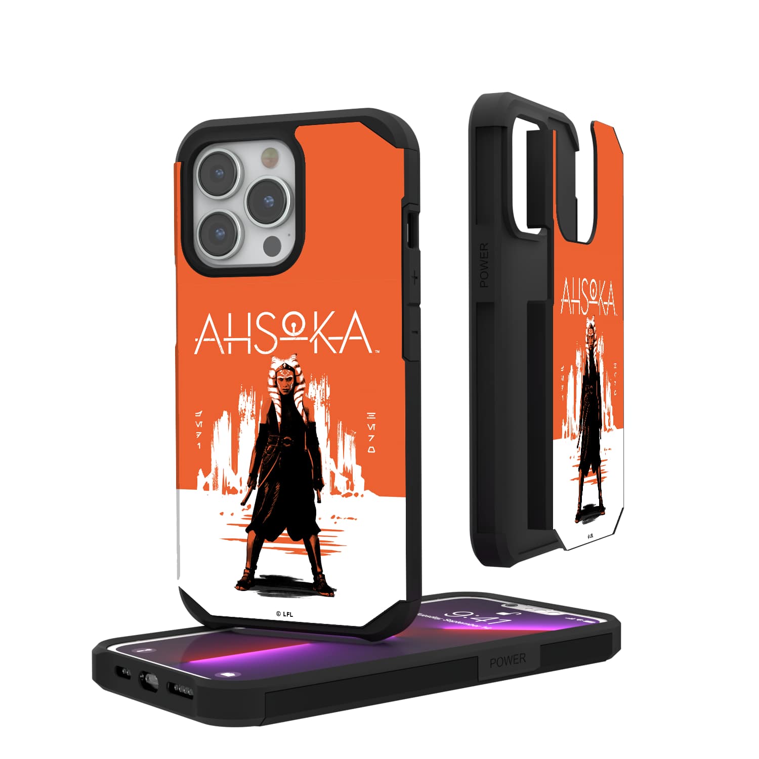 Keyscaper - Star Wars: Season 1 BaseOne Rugged Phone Case - Apple iPhone 14 Plus - Ahsoka