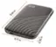 Angle. WD - My Passport 2TB External USB Type-C Portable SSD - Space Gray.