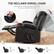 THE RECLINER SWIVEL CHAIR
Adjust to fit your needs by pulling up the handle
Enjoy your entertainment or rest
BOOK READING 90°
TV WATCHING 120°
TAKE A NAPPING 160°
