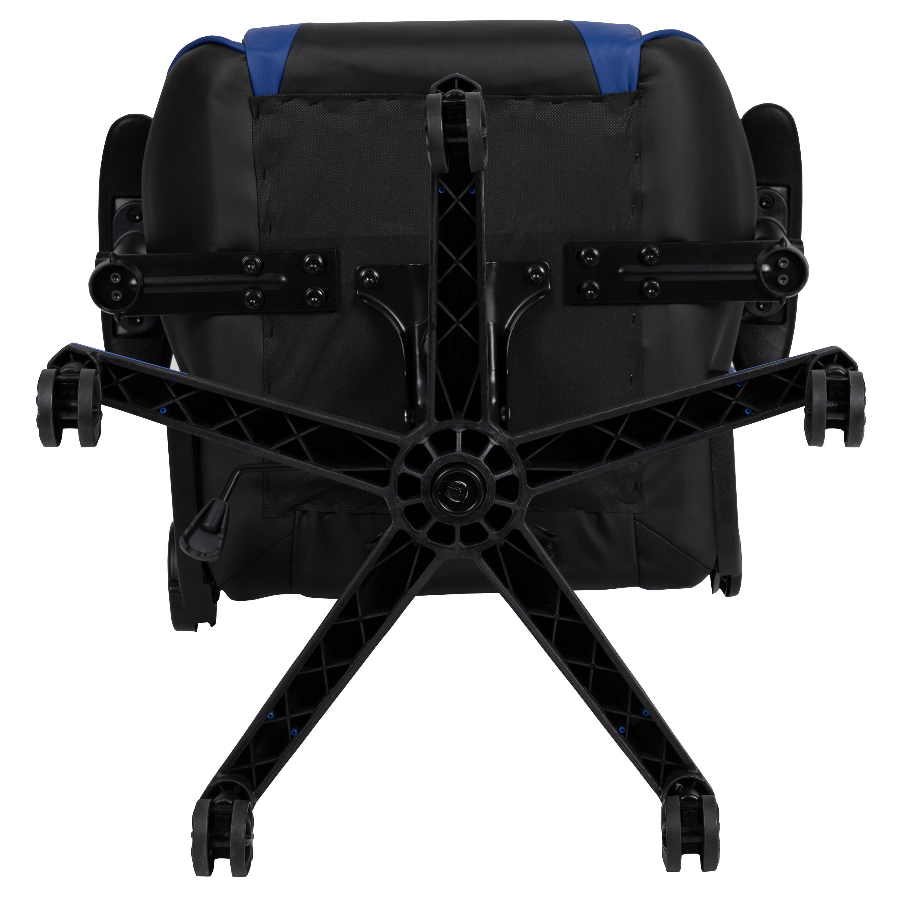 Alt View 9. Emma + Oliver - Z200 Gaming Chair Racing Office Ergonomic Computer PC Chair with Reclining Back - Blue.