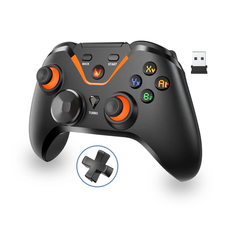 Hm Controllers HM 1810 Wireless Gaming Controller For Pc/ns/android(): Wired & Usb ...