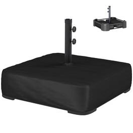 PULUZ - Garden Parasol Base 176 lbs Sand Filled Heavy Duty Stand for Cantilever Umbrellas and 1.9 inch Poles - Black