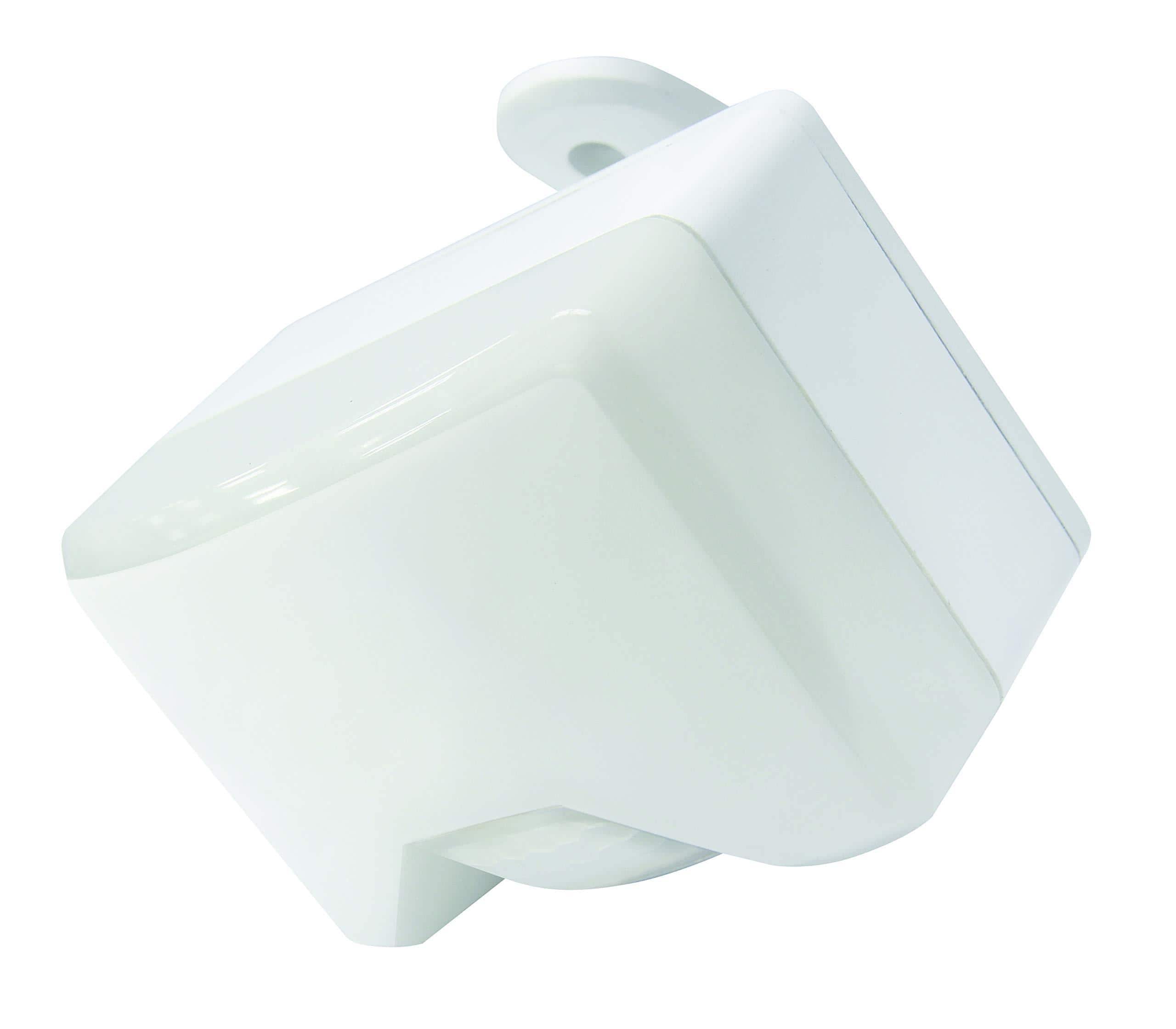IQ America - Battery Operated LED Motion Security Flood Light 350 Lumens Universal Mount Indoor/Outdoor WH - White