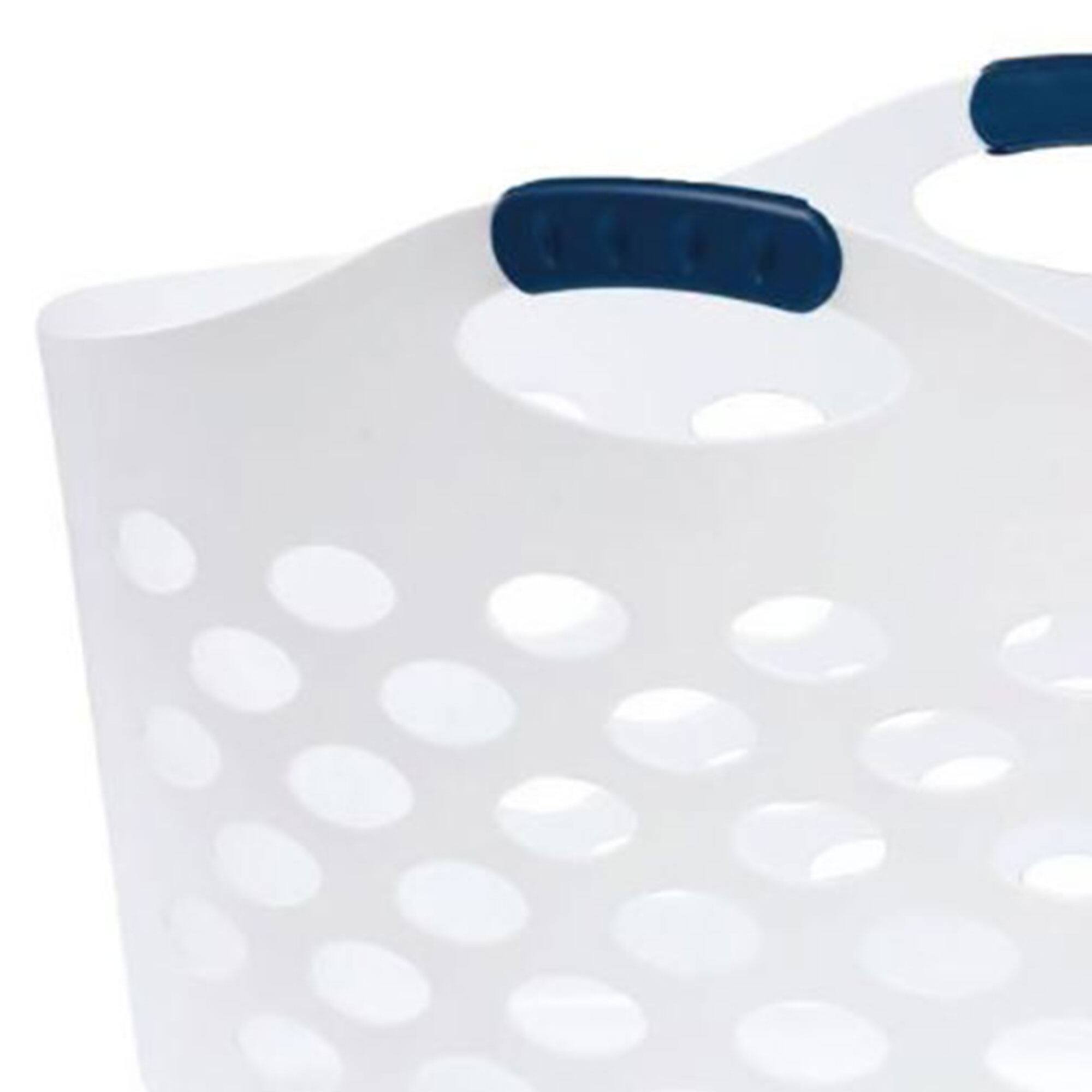 Alt View 1. RubberMaid - Rubbermaid 1.5 Capacity Flex N Carry Portable Flexible Laundry Basket, White - White.