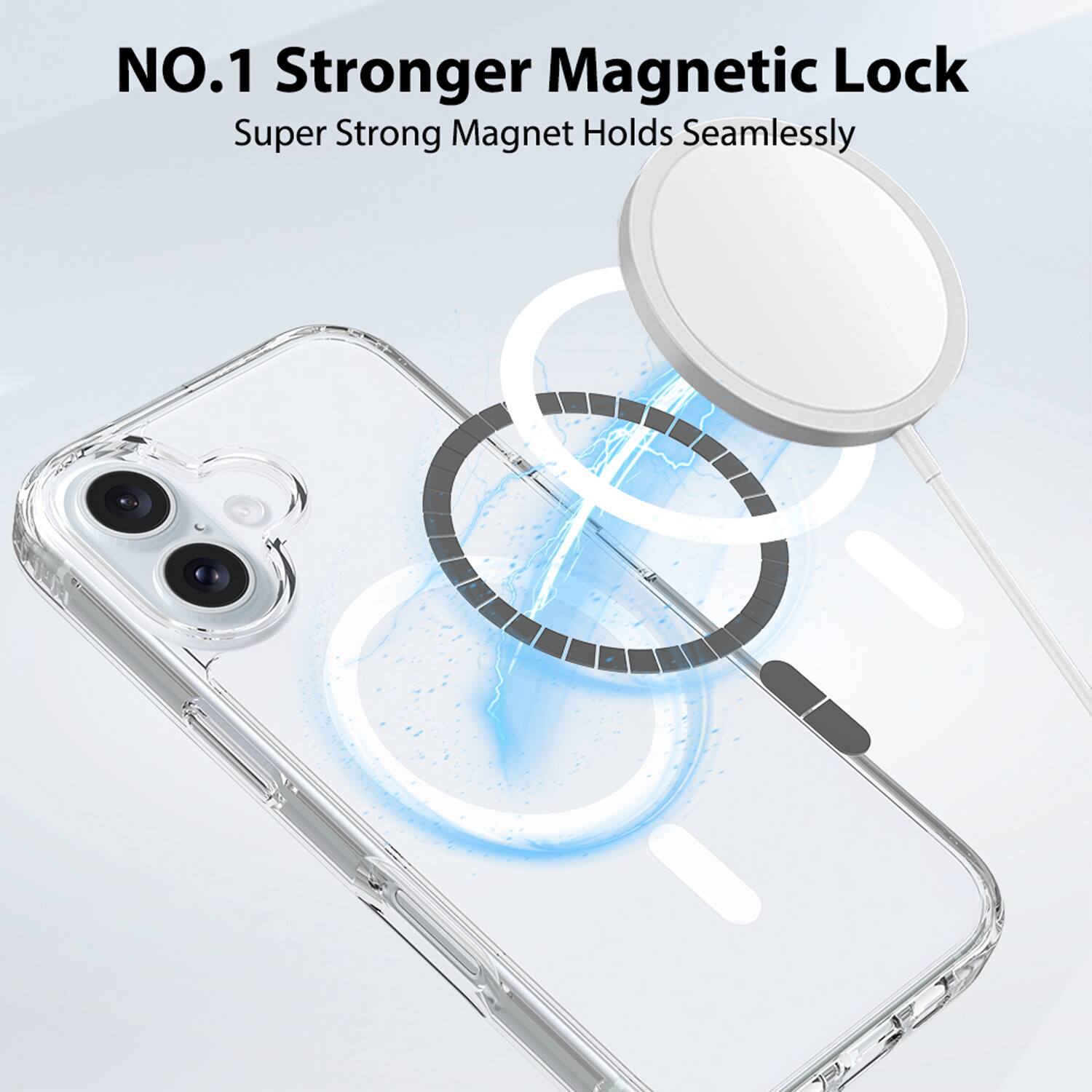 NO.1 Stronger Magnetic Lock  
Super Strong Magnet Holds Seamlessly