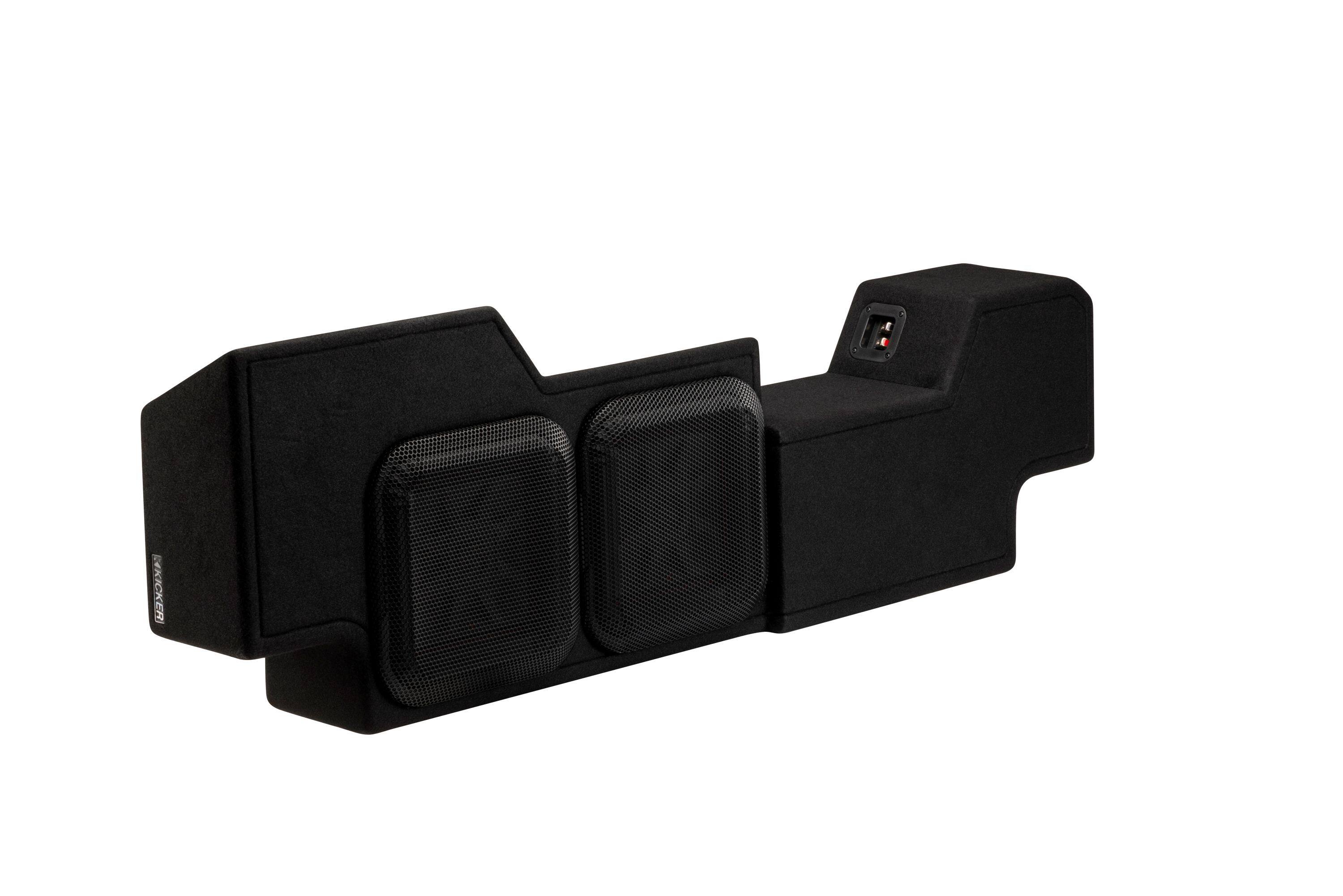 Alt View 4. KICKER - L7T 5th Generation Custom Fit Dual 10" 2-Ohm Down Firing Enclosure Subwoofer for Select Dodge Rams - Black.