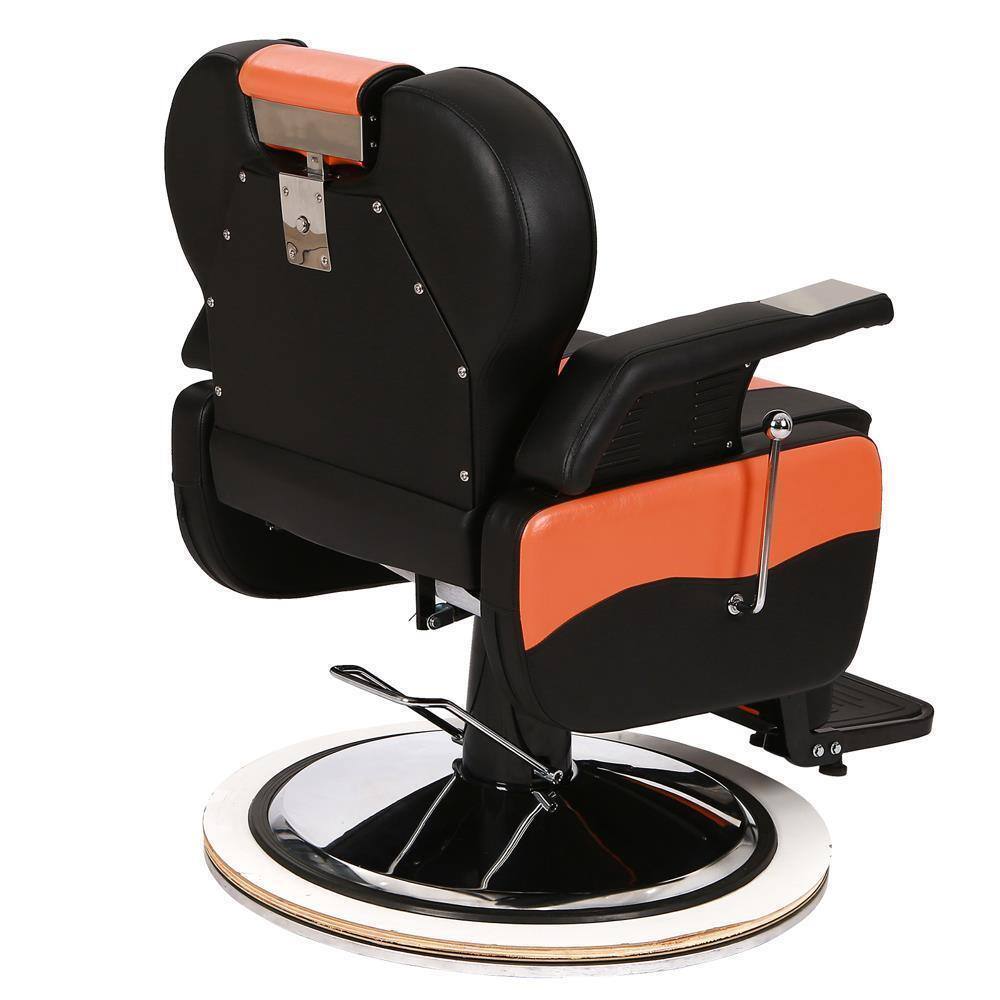 Alt View 1. Winado - All Purpose Barber Chair Heavy Duty Salon Hydraulic Reclining Chair with Anti-slip Footrest for Hair Stylist Barber Shop - Black & Orange.