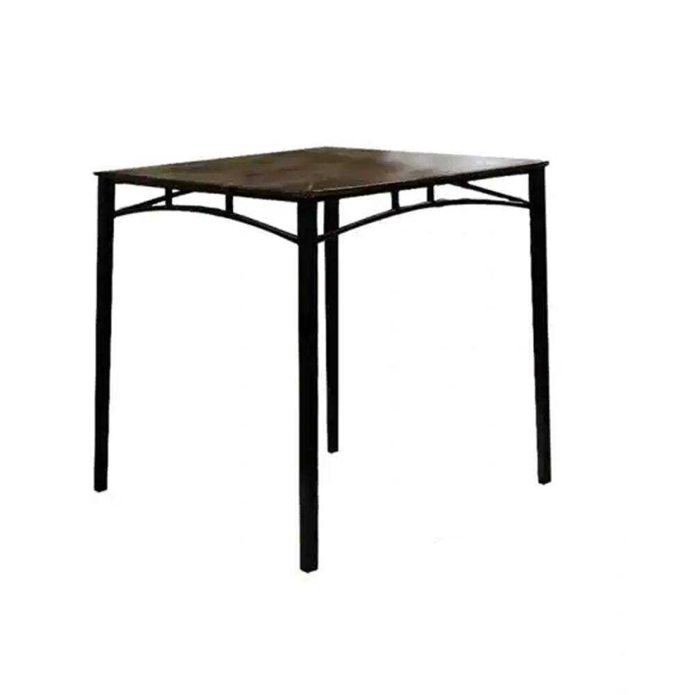 Alt View 1. Manhattan Lane - 5 Piece Metal And Wood Counter Height Table Set In Antique Brown - Brown.