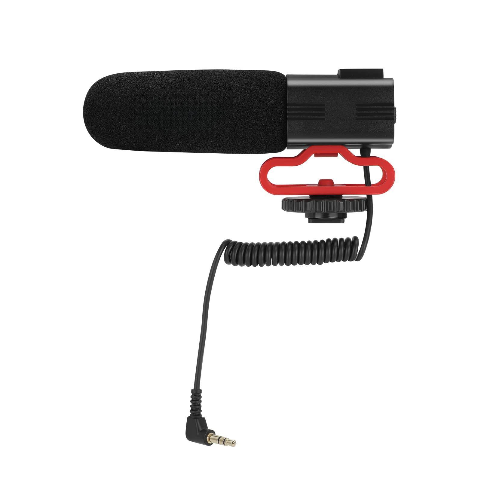 Left. Empire DigiLabs - Cm550 On camera Camcorder Microphone for Vlogging Live Streaming Dslr Nikon canon Dv Sound Recording - Default.