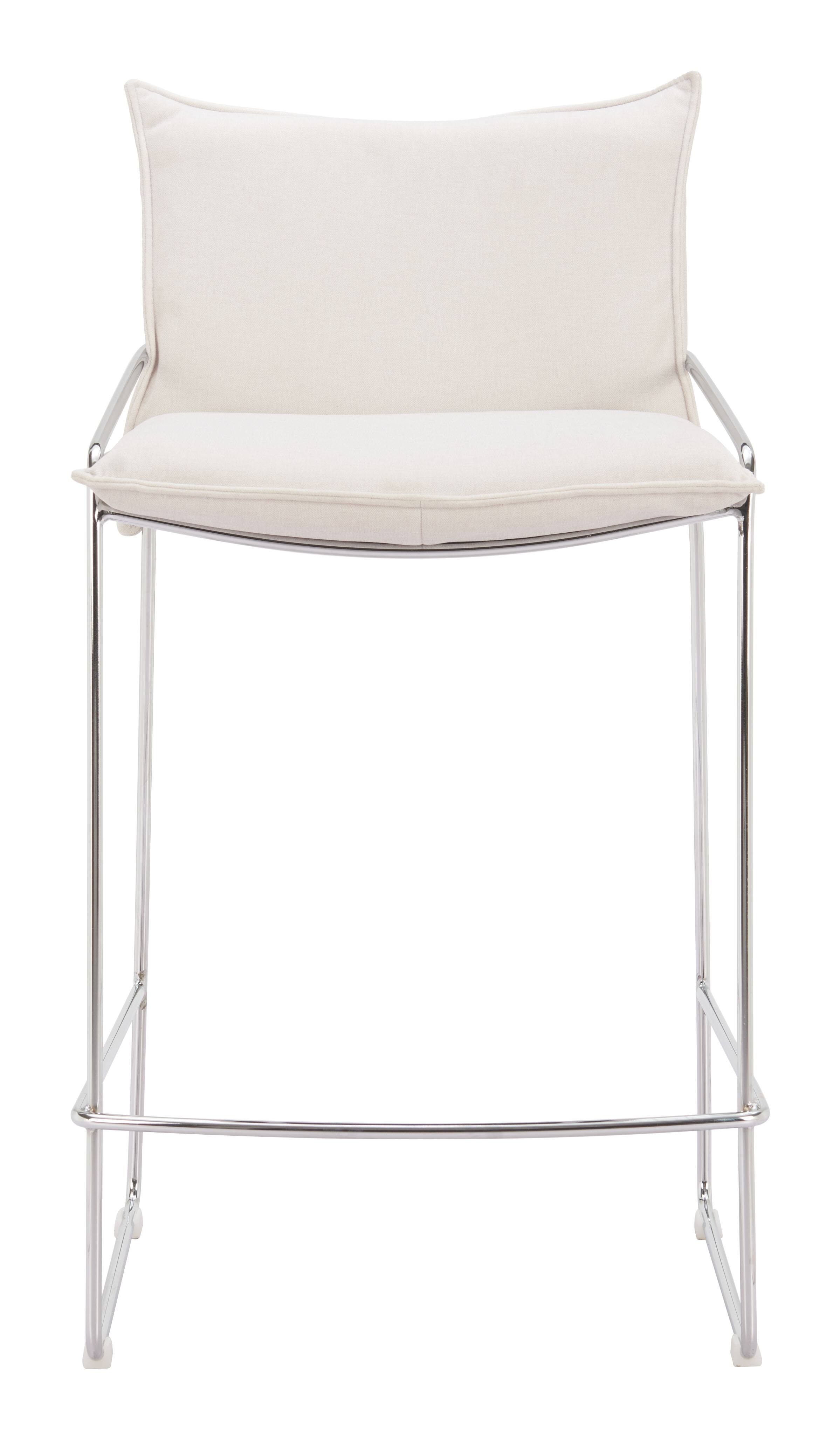 Alt View 1. Hivvago - Pola Counter Stool White - White.