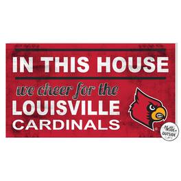 Jardine - Louisville Cardinals 11'' x 20'' Indoor/Outdoor In This House Sign - Red
