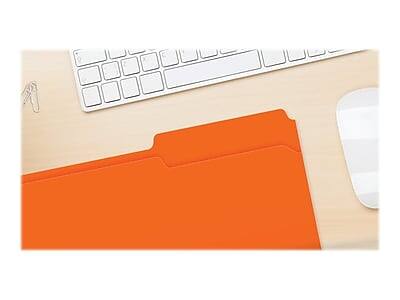 Alt View 6. Pendaflex - Pendaflex Two-Tone File Folder, 3-Tab, Legal Size, Orange, 100/Box (153 1/3 ORA) - Orange.