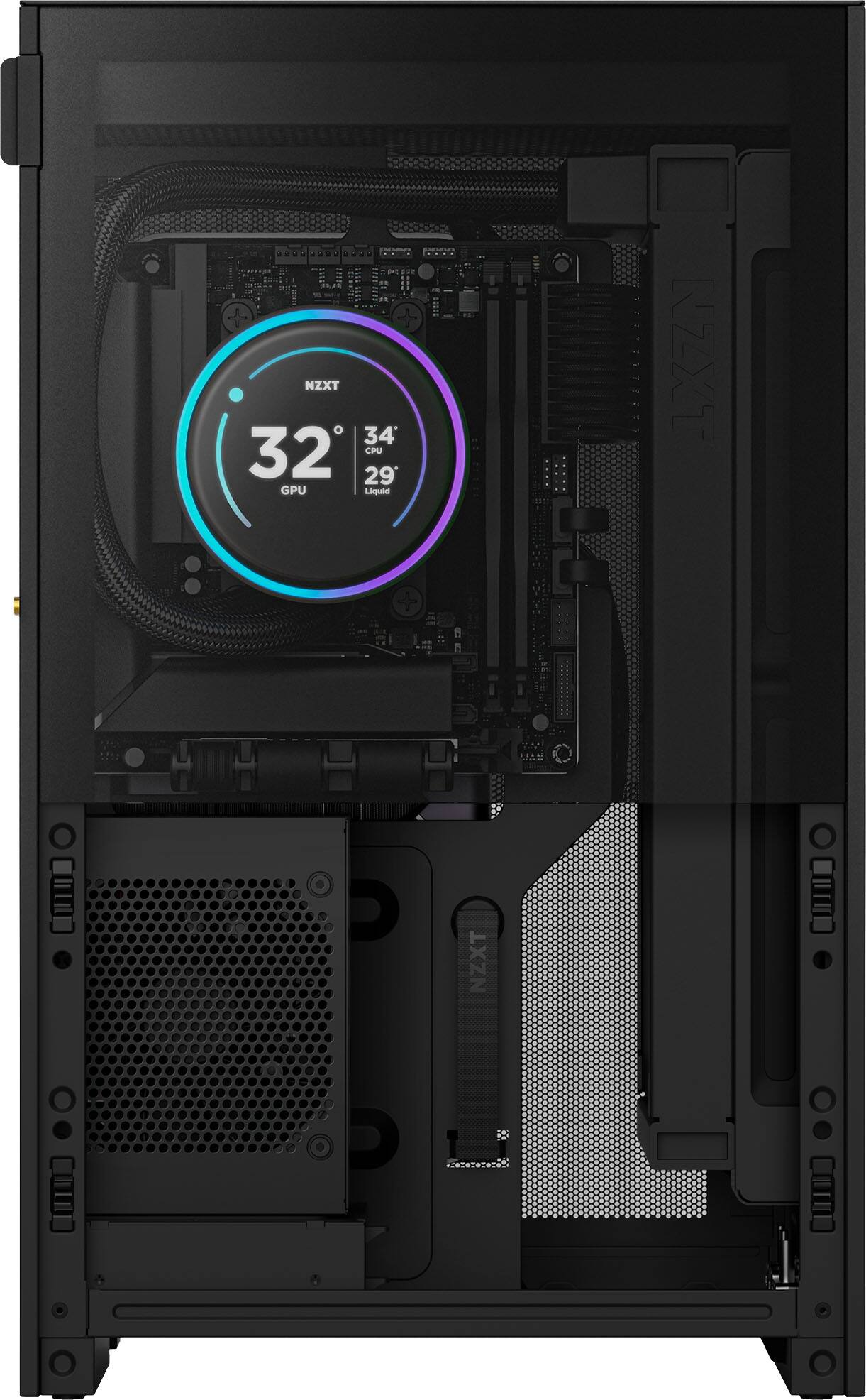 NZXT  
32°C GPU  
34°C CPU  
29°C Liquid