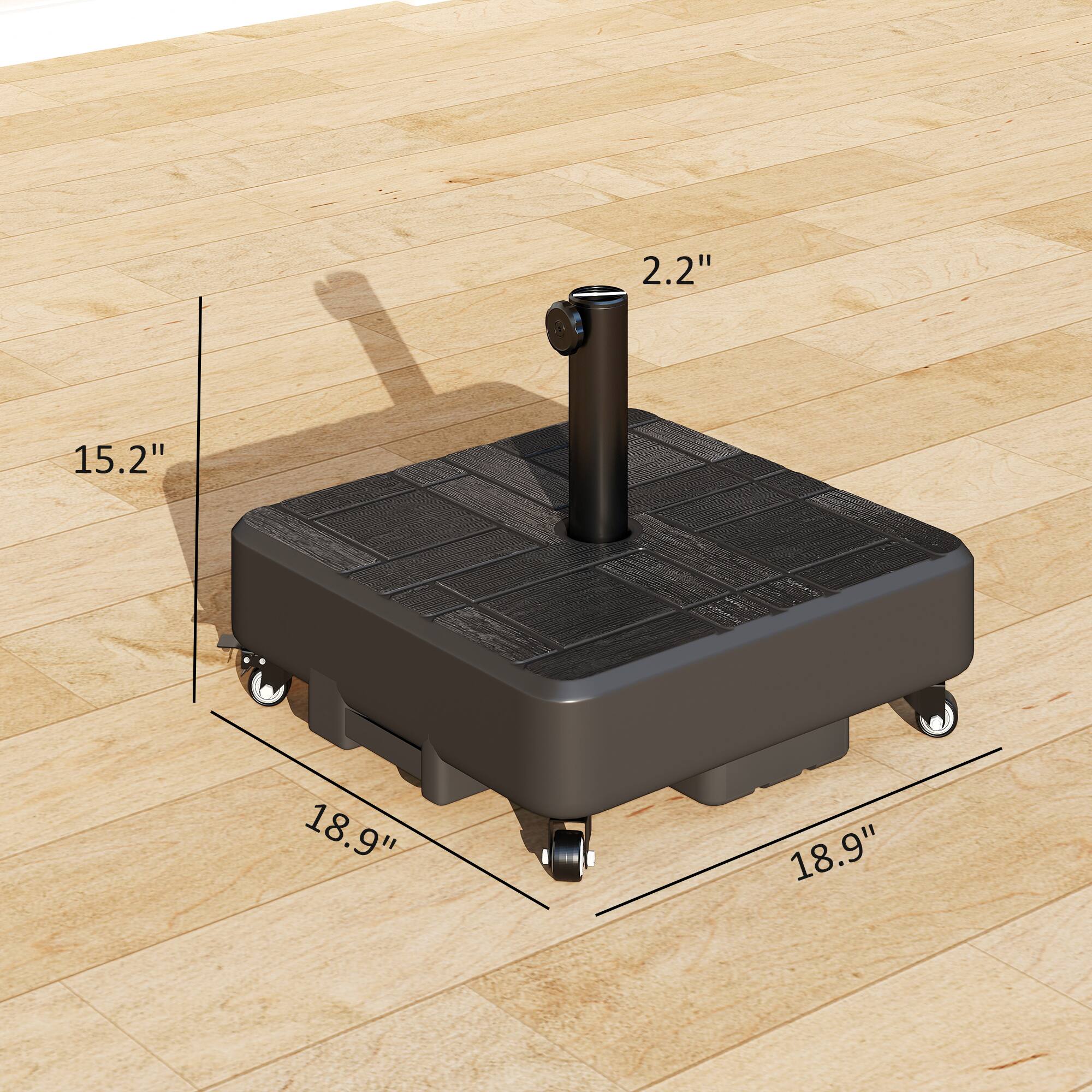 2.2"  
15.2"  
18.9"  
18.9"