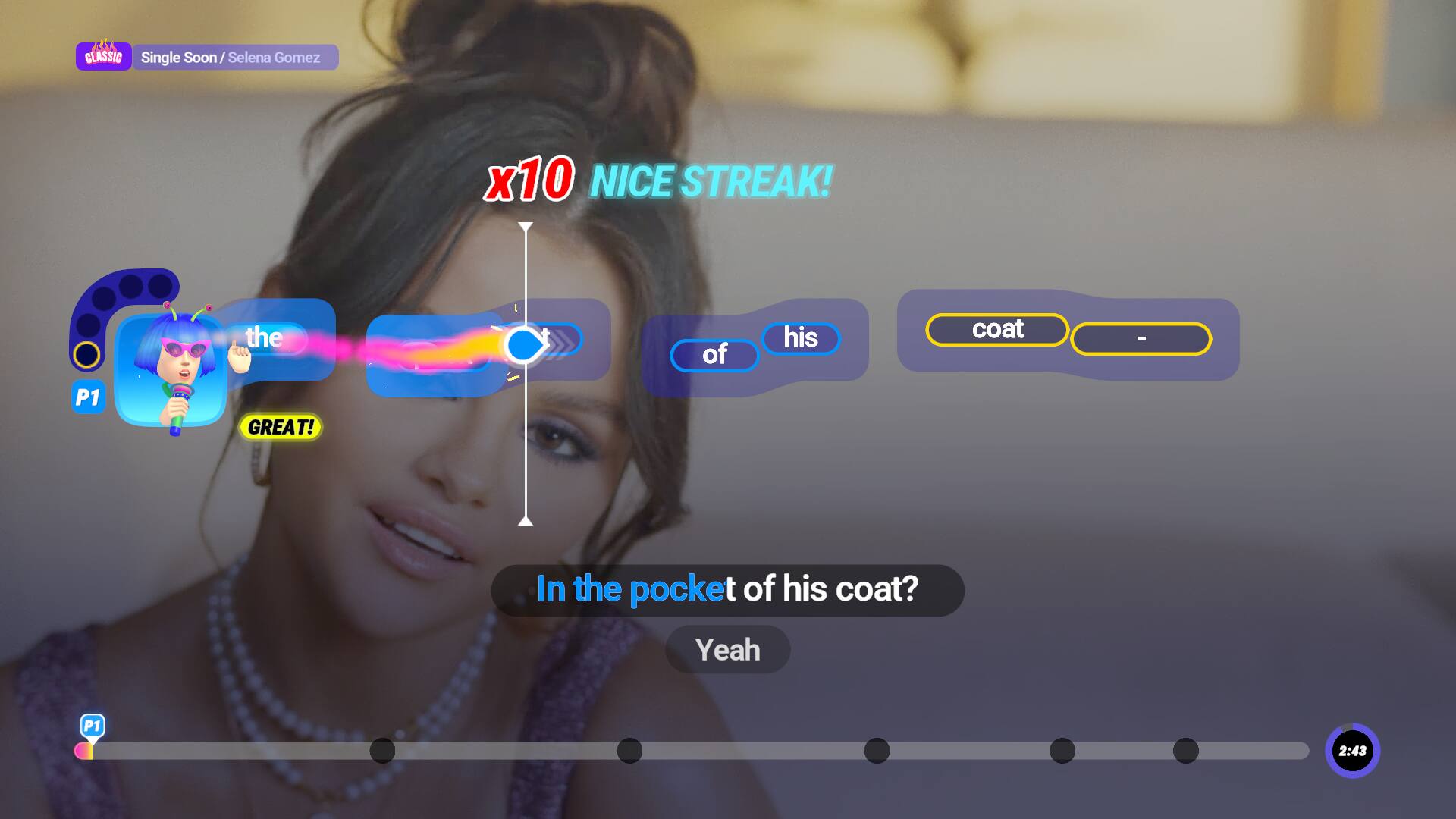 L CLASSIC Single Soon / Selena Gomez x10 NICE STREAK! In the pocket of his coat? Yeah