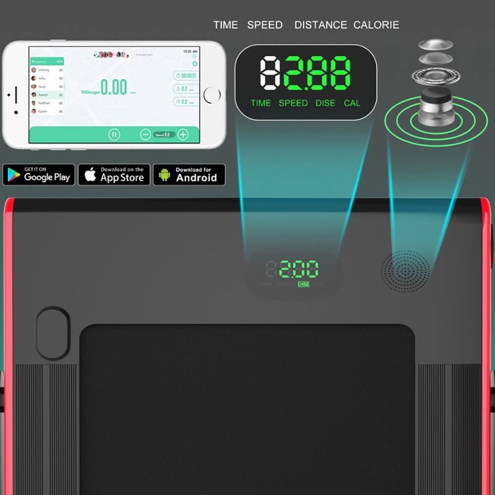 TIME SPEED DISTANCE CALORIE  
Mileage 0.00  

TIME SPEED DISE CAL  

82.88  

82.00  

GET IT ON Google Play  
Download on the App Store  
Download for Android