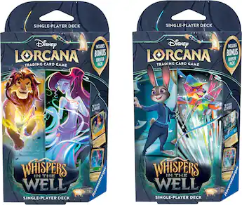 lorcana individual cards Disney Lorcana: Into the Inklands Starter Deck Sapphire & Ruby Perfect for newcomers and seasoned Illumineers alike Disney Lorcana: Whispers in the
