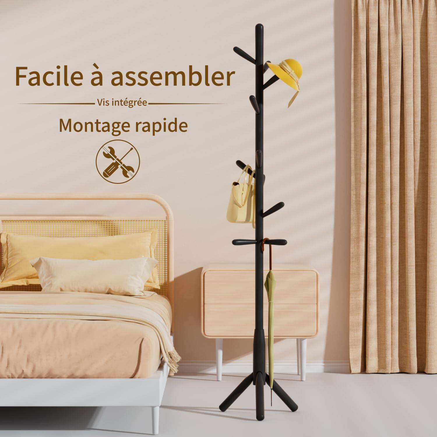 Facile à assembler  
Vis intégrée  
Montage rapide