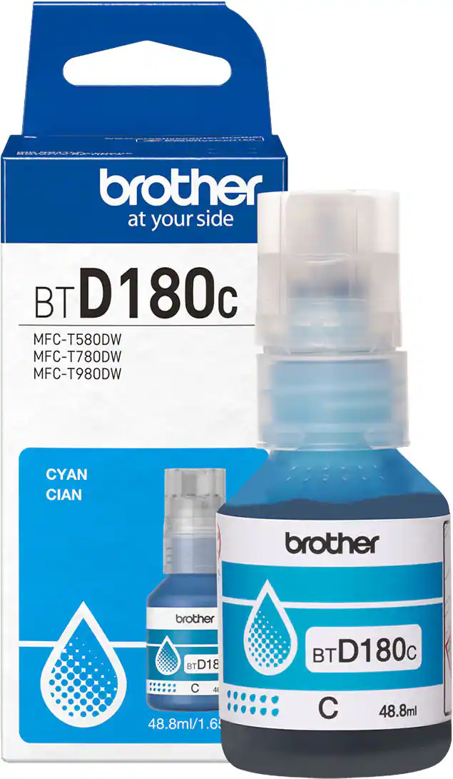 brother
at your side
BT D180c
MFC-T580DW
MFC-T780DW
MFC-T980DW
CYAN
CIAN
BT D180c
C
48.8ml/1.6 fl oz