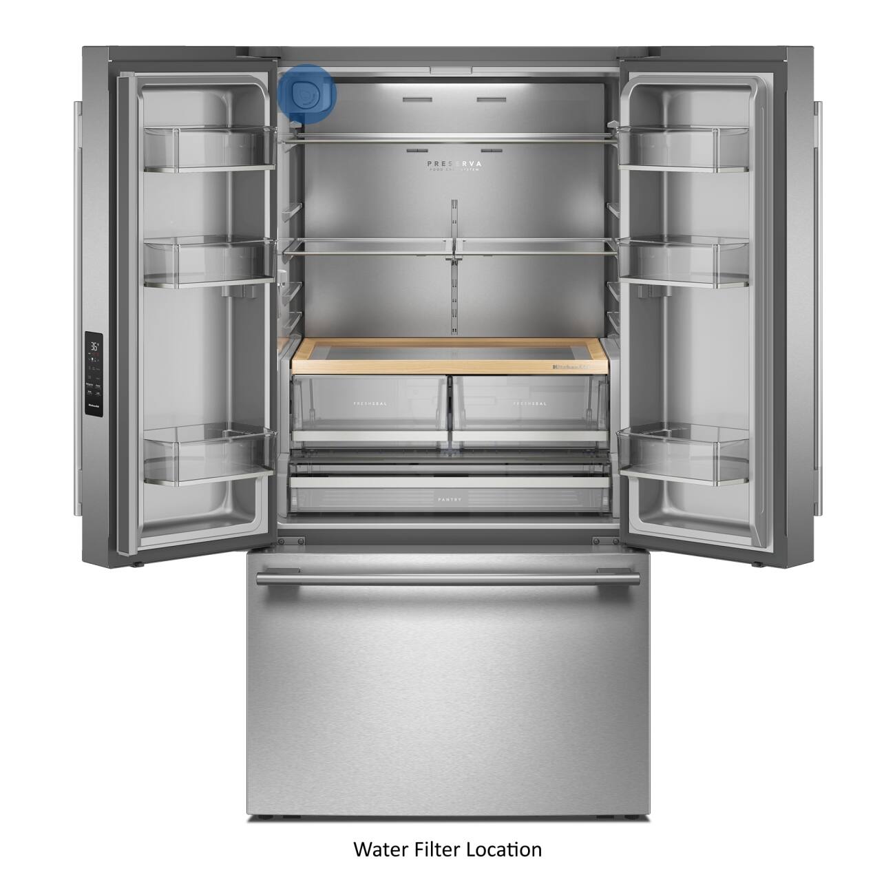 PRESERVA - memess COMPAN

FRESHOBAL
INDEMIENE
PARTER

Water Filter Location