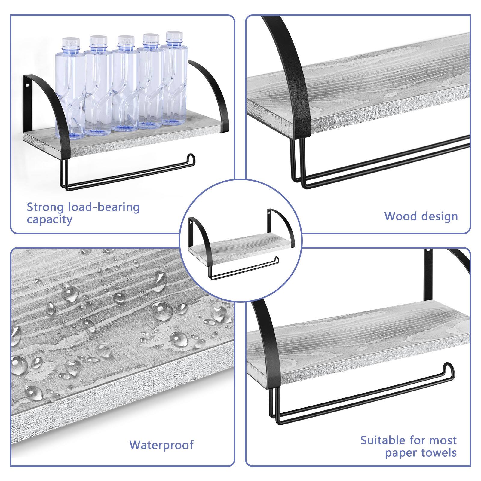 - Strong load-bearing capacity
- Wood design
- Waterproof
- Suitable for most paper towels