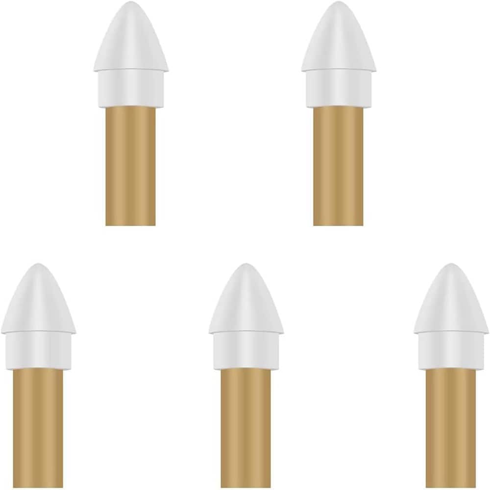 RTMB - Five-piece set of replacement stylus pencil tips for iPad pens - White