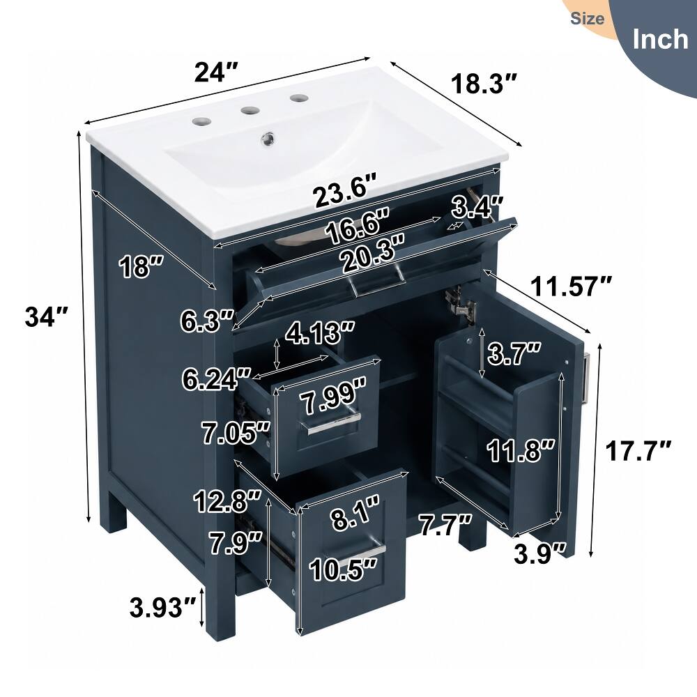 24"  
18.3"  
Size  
Inch  
34"  
23.6" 3.4" 16.6" 18" 20.3" 11.57" 6.3" 4.13" 3.7" 6.24" 7.99" 7.05" 11.8" 17.7" 12.8" 8.1" 7.7" 7.9" 3.9" 10.5" 3.93"