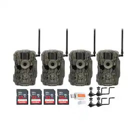 Stealth Cam - 36MP Fusion Max Cellular Trail Camera with 80 Feet Detection Range Camera with Holder