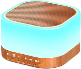 FINEAK - Sound Machine White Noise Machine with 25 Soothing Sounds - Wood
