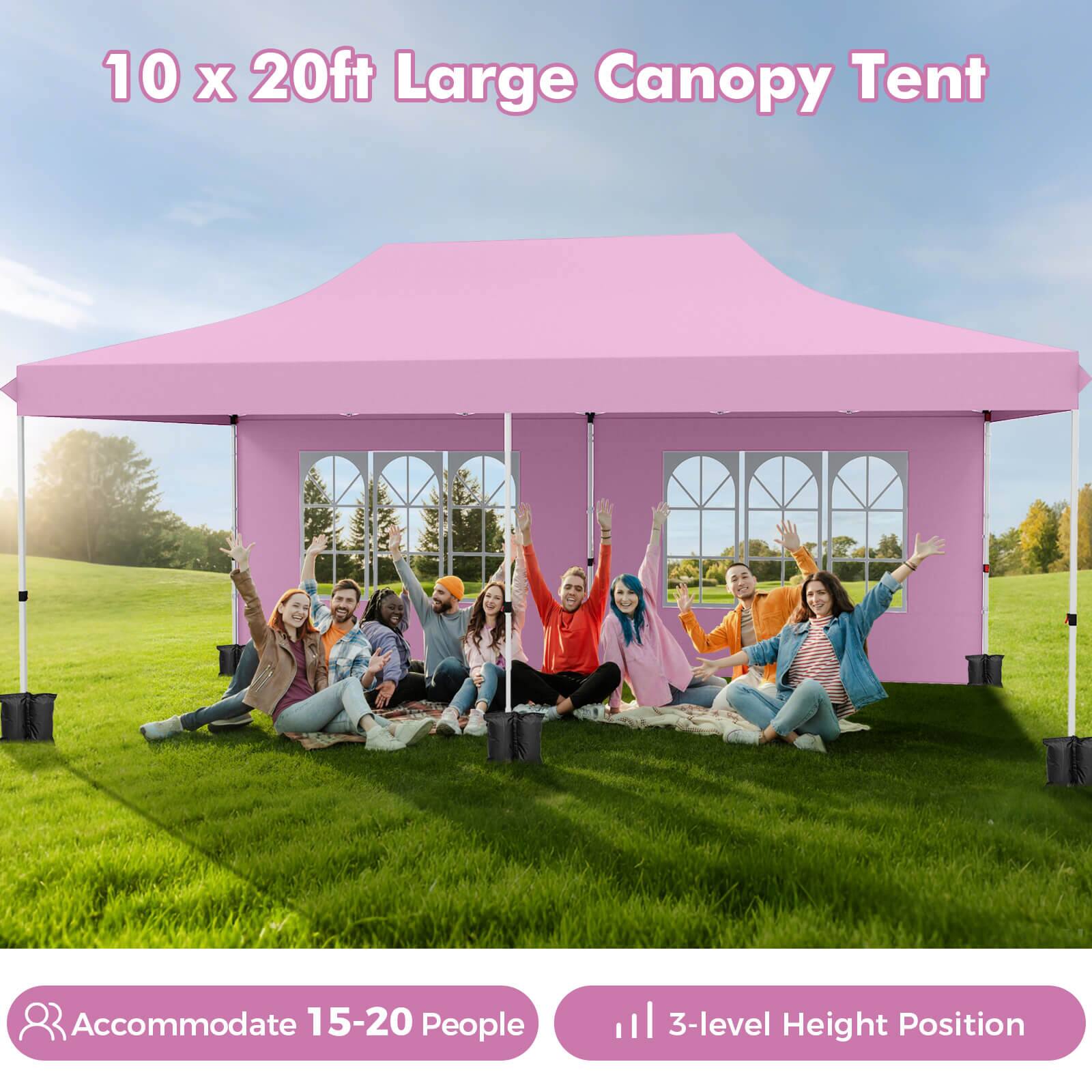 10 x 20ft Large Canopy Tent

Accommodate 15-20 People

3-level Height Position
