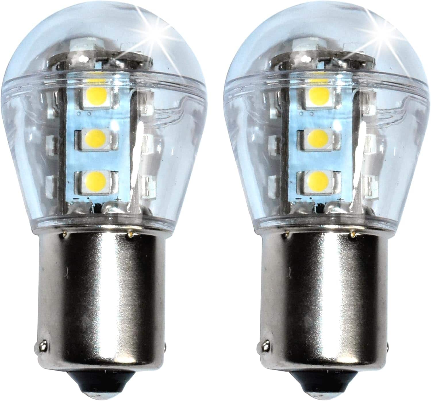 HQRP - 2-Pack LED Headlight Bulbs for Kubota 34070-99010 BX1800/BX2230 GR2100 B7100/B7800 T1870-T2380