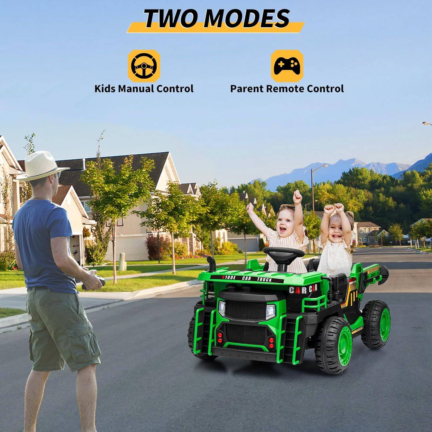 TWO MODES

Kids Manual Control

Parent Remote Control