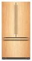 KitchenAid - 36" wide 22 cu. ft. Panel-Ready (not included) Counter-Depth French Door Refrigerator with Internal Water Dispenser - Custom Panel Ready
