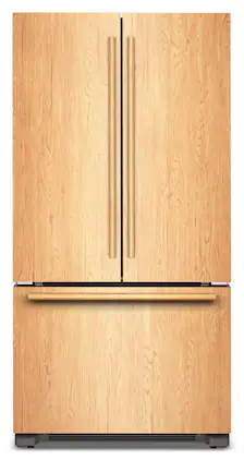 KitchenAid - 36" wide 22 cu. ft. Panel-Ready (not included) Counter-Depth French Door Refrigerator with Internal Water Dispenser - Custom Panel Ready