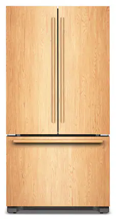 Front. KitchenAid - 36" wide 22 cu. ft. Panel-Ready (not included) Counter-Depth French Door Refrigerator with Internal Water Dispenser - Panel Ready.
