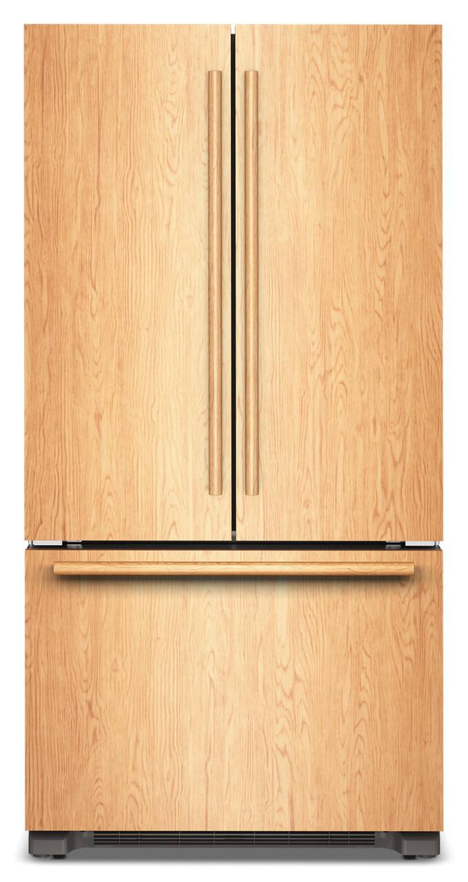 Front. KitchenAid - 36" wide 22 cu. ft. Panel-Ready (not included) Counter-Depth French Door Refrigerator with Internal Water Dispenser - Panel Ready.