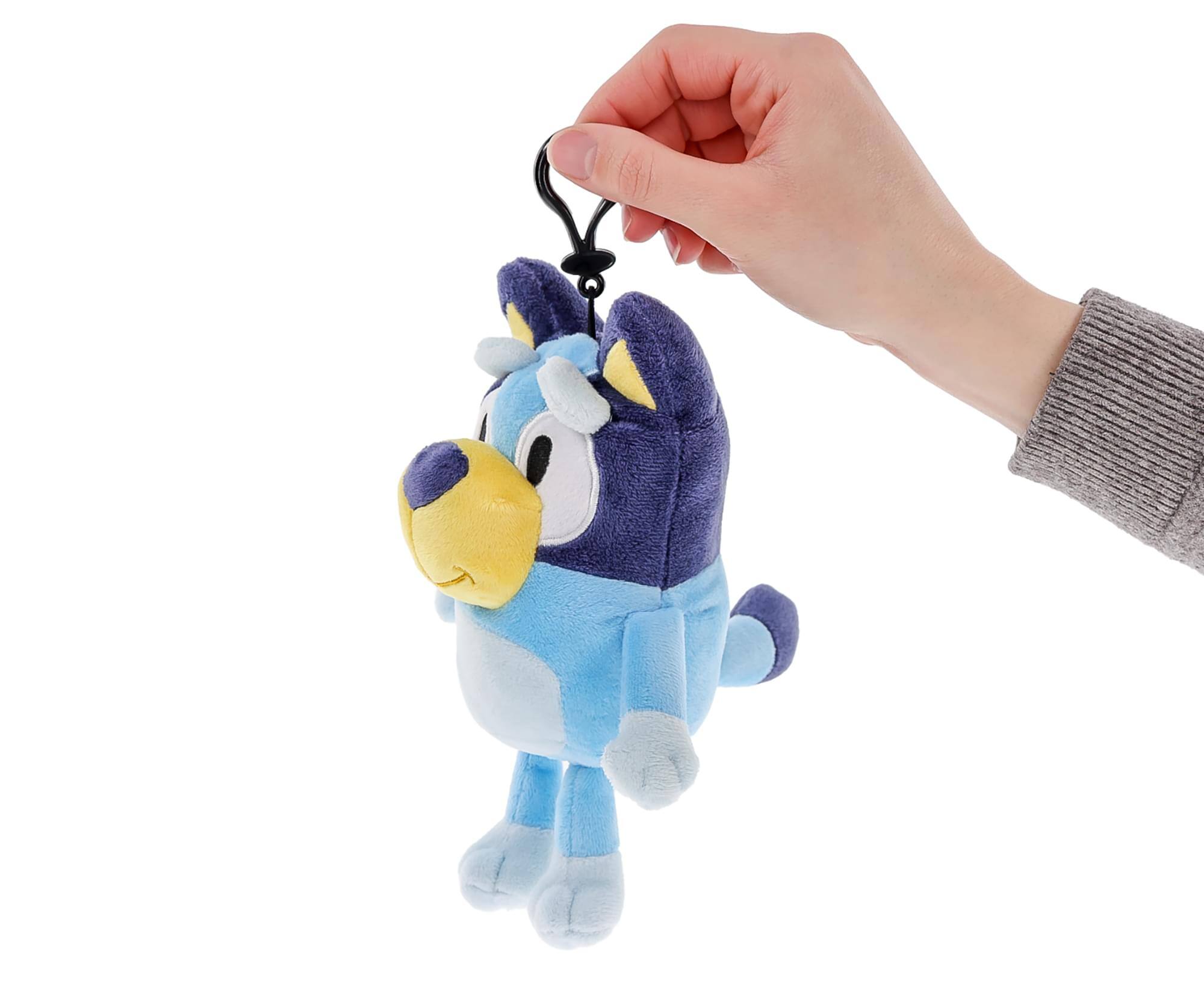 Alt View 3. Accessory Innovations Company - Bluey 8 Inch Zipper Plush with Backpack Clip - Blue.