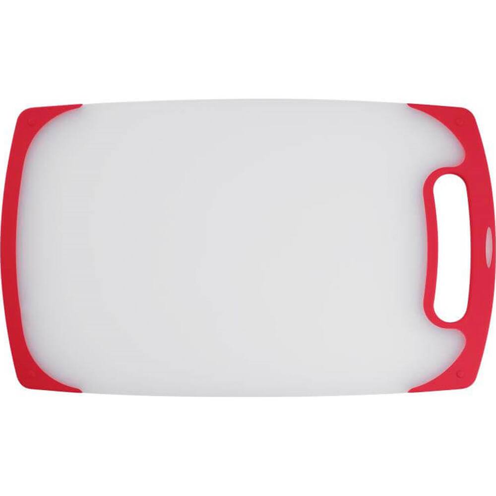 Front. Cuisinart - 15" Semi-Transparent Cutting Board - Red.