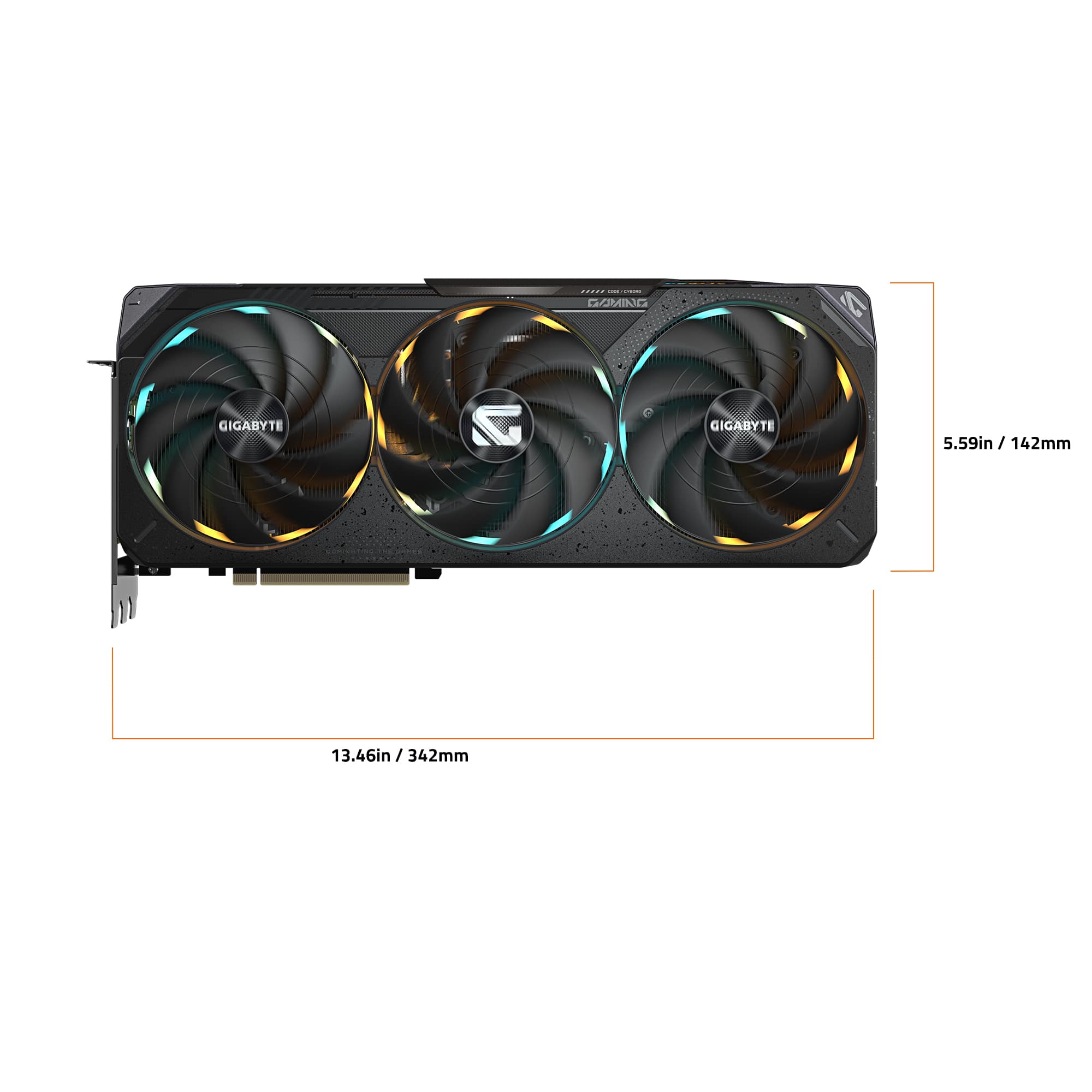 GOMING GIGABYTE G GIGABYTE TE 5.59in / 142mm / 13.46in / 342mm