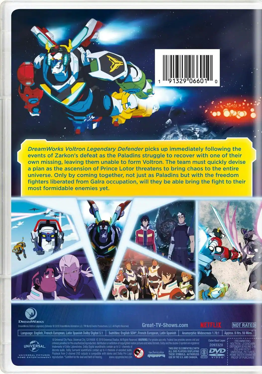 Back. Voltron - Legendary Defender: Seasons 3-6 (DVD Set) [DVD].