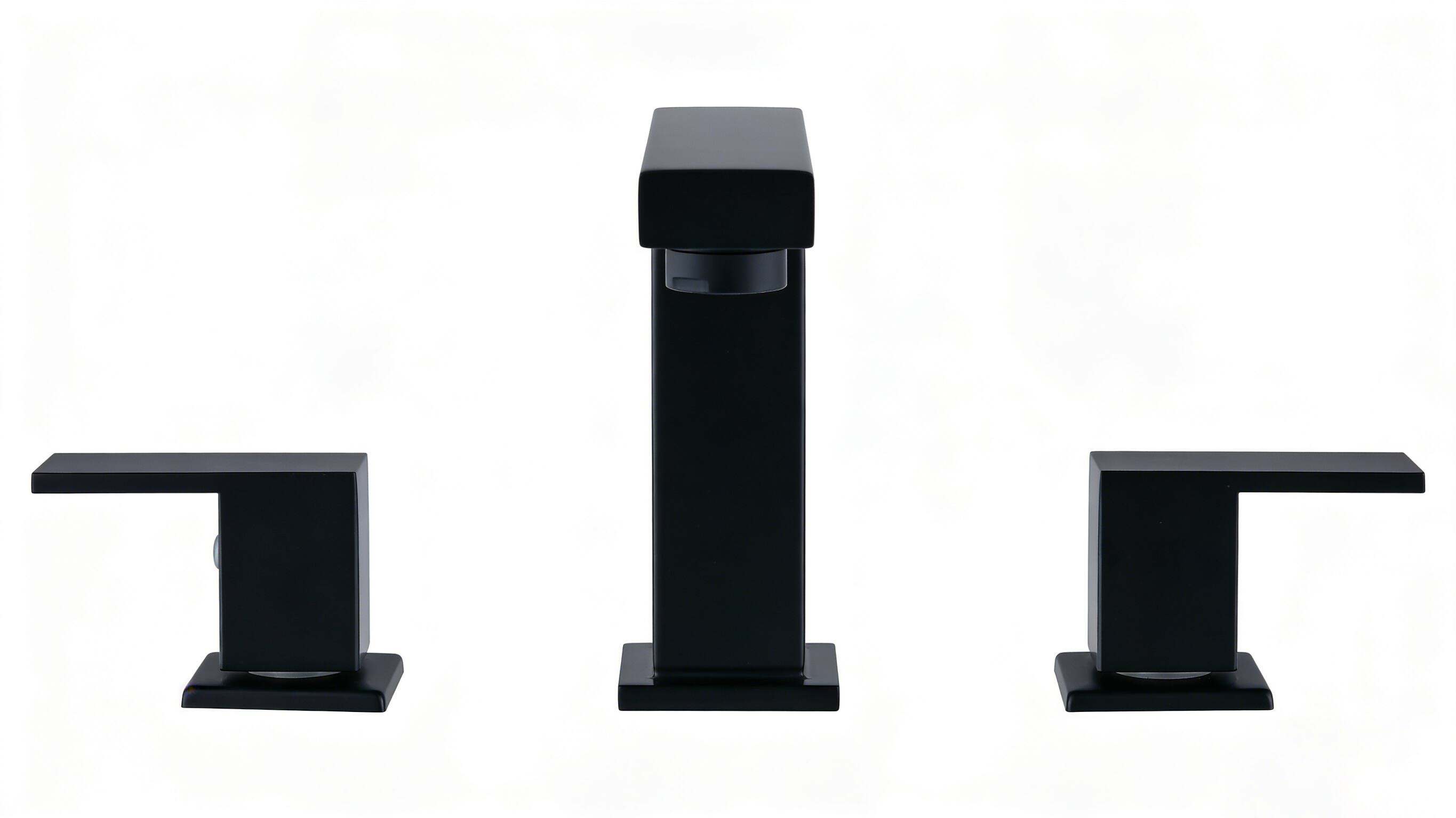 Alt View 5. Bothwa Home - Bothwa Home Bathroom Faucet For bathroom Sink  With Two Handles And Supply Lines - Matt black.