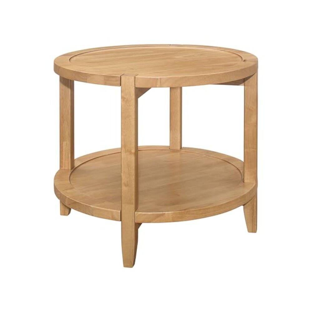 Alt View 3. Coaster Co. of America - Camillo 2-piece Round Coffee and End Table Set Maple - Brown.