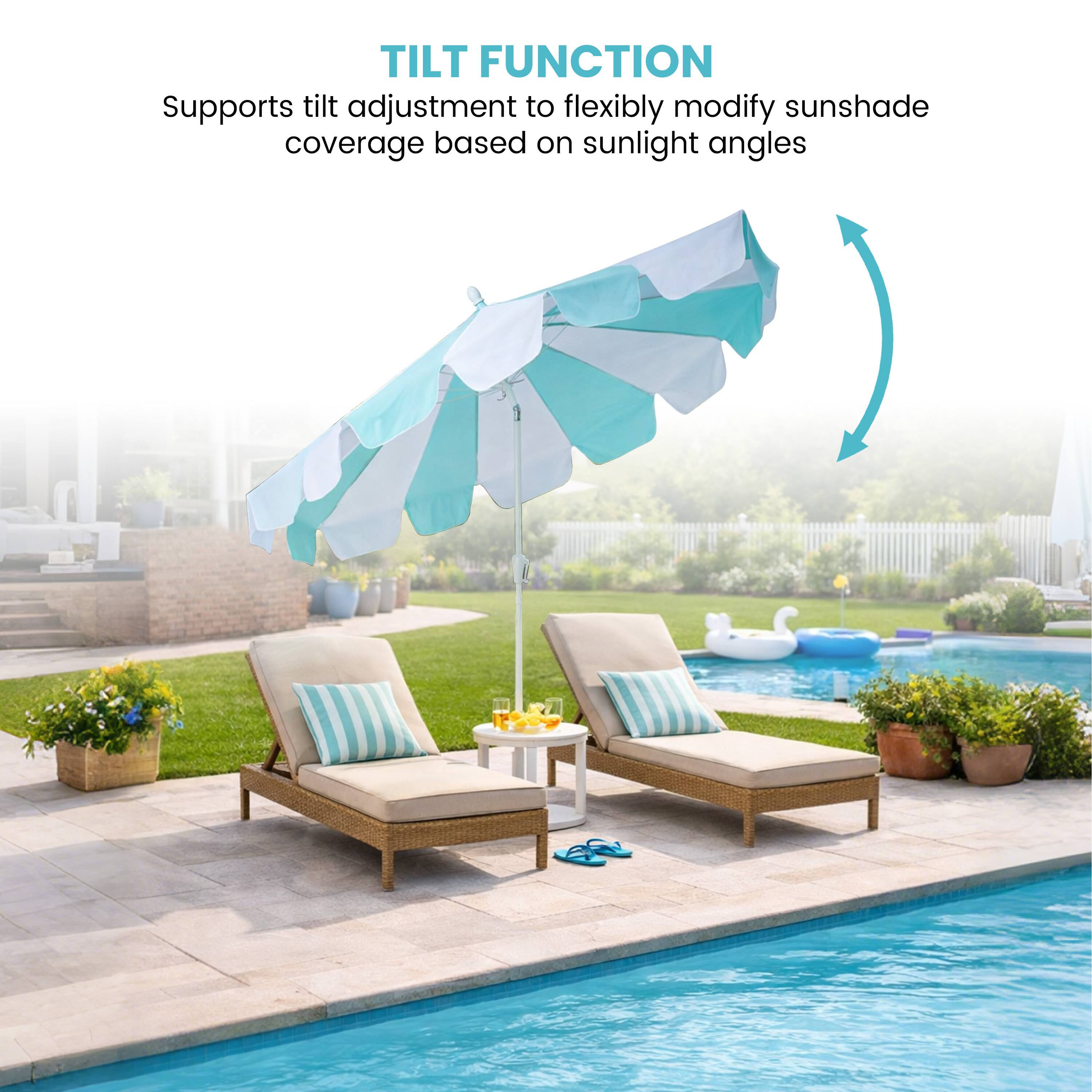 TILT FUNCTION  
Supports tilt adjustment to flexibly modify sunshade coverage based on sunlight angles