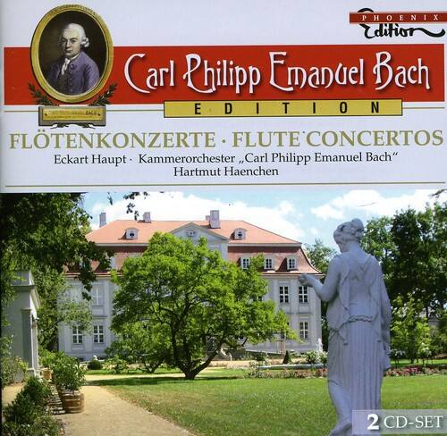 PHOENIX Edition  
Carl Philipp Emanuel Bach  
EDITION  

FLÖTENKONZERTE · FLUTE CONCERTOS  
Eckart Haupt · Kammerorchester Carl Philipp Emanuel Bach  
Hartmut Haenchen  

2 CD-SET