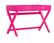 Front. Linon Home Décor - Penrose Two-Drawer Campaign-Style Writing Desk - Raspberry Pink.