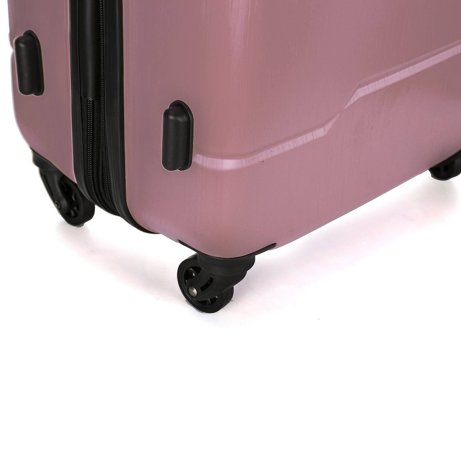 Alt View 4. DUKAP - Rodez Lightweight Hardside Spinner Luggage 24" - ROSE GOLD.