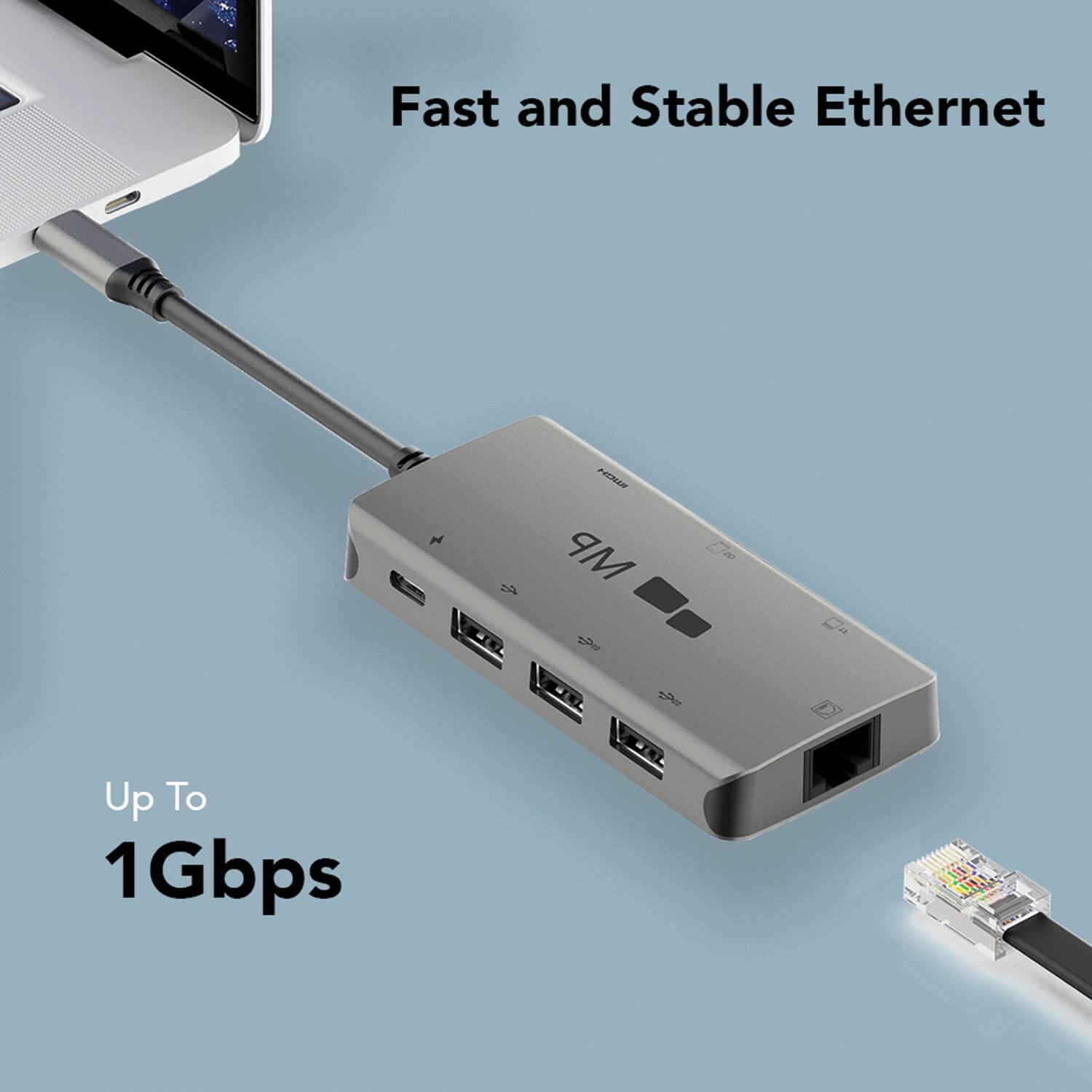 Fast and Stable Ethernet  
Up To 1Gbps